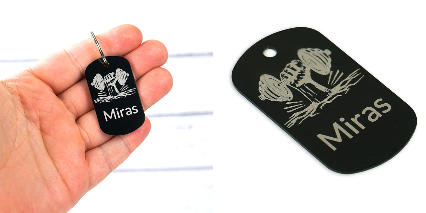 Nieśmiertelnik personalizowany dla siłownia